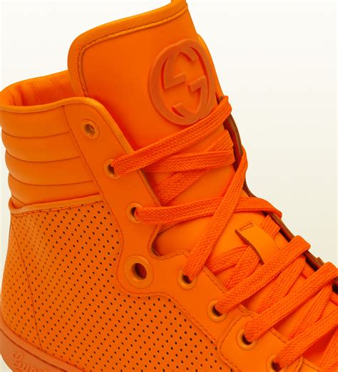 gucci shoes orange bottom|authentic orange gucci shoes.